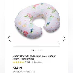 Floral Boppy pillow *EUC*